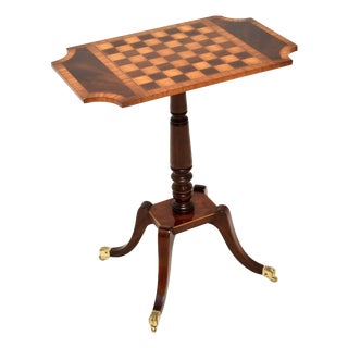 Regency Style Chess Table, 1950s For Sale