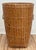 Vintage Tall Woven Split Reed Basket For Sale In Kansas City - Image 6 of 10