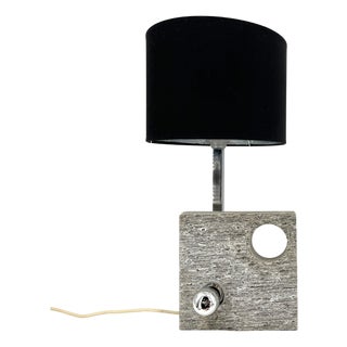 Postmodern Stone Table Lamp, 1970s For Sale