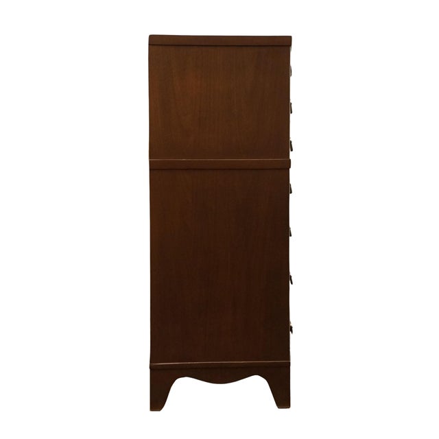 High End Vintage Solid Mahogany Traditional Style 40" Chest of Drawers 2615 For Sale - Image 10 of 11