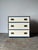 Blue & White Campaign Chest of Drawers With Brass Hardware, 1970s For Sale In Greensboro - Image 6 of 17