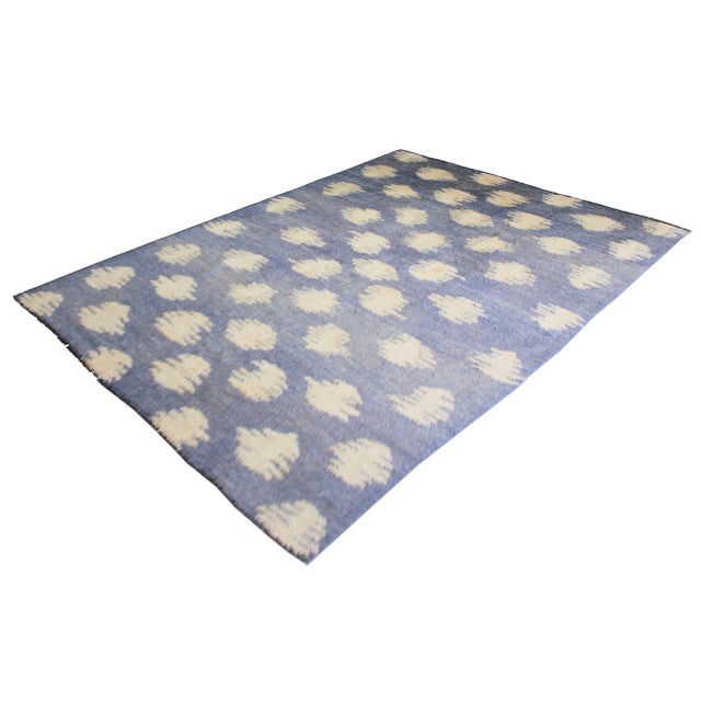 This beautiful modern rug, hand-knotted by Aara Rugs. This rug is made of 75% wool & 25% cotton, dyed with all natural...