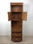 Vintage Campaign Style Oak Wall Unit With Brass Hardware For Sale - Image 11 of 17