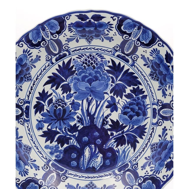 Dutch Delft Antique Charger For Sale - Image 4 of 6