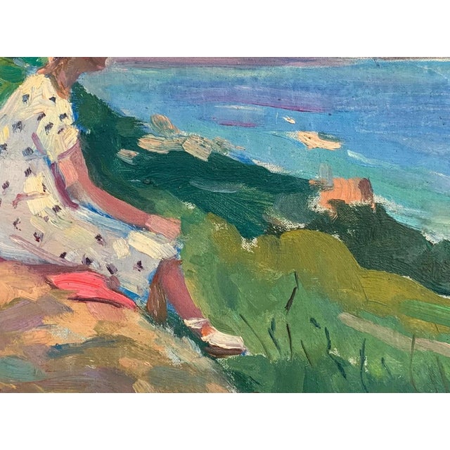Original Seascape Oil Painting, Ukrainian Artist, 1970s 28-39 For Sale - Image 4 of 6