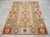 Yellow Hand Woven Super Fine Turkish Oushak Kilim Ultra Quality Flat Weave Wool Rug - 3′9″ × 5′4″ For Sale - Image 8 of 16