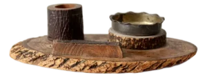 Vintage Ashtray With Match Holder and Strike