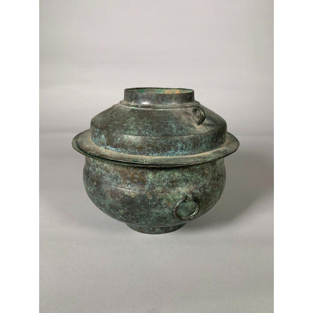 Large Bronze Offering Steamer, Han Dynasty, 206 BC–220 AD, Archaeology, China For Sale - Image 9 of 10