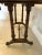 Antique Oak and Ebony Fold Over Card Table For Sale - Image 9 of 14