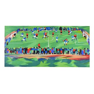Giovanni Omiccioli, Football Camp, 1973, Lithograph For Sale