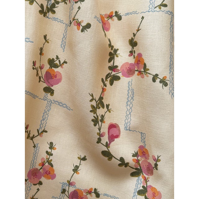 Lizzet Frausto Coco Linen Fabric in Beige For Sale