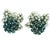 1970s Pair of Frantz Hingelberg Danish 14k Gold Sapphire and Diamond Floral Earrings For Sale - Image 11 of 16