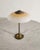 Danish Mid-Century Brass & Opaline Glass Table Desk Lamp by Fog & Mørup Denmark, 1950s For Sale - Image 3 of 7