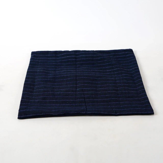 This vintage pillowcase is made from handwoven cotton textile, created over 50 years ago on a lap loom in Shanghai. The...