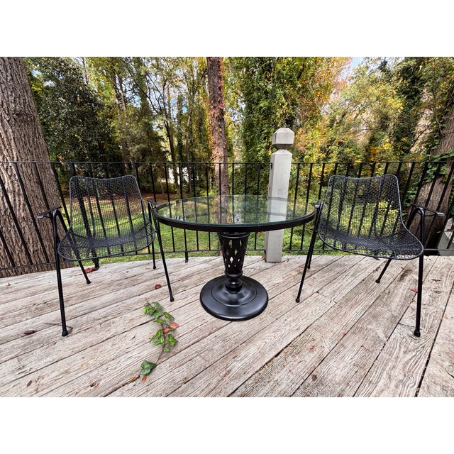 1960s Russell Woodard Florentine New Orleans Center Table for Patio, Attributed For Sale - Image 10 of 11