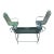 Vintage Wrought Iron Woodard Conversation Set Glider & 2 Swivel Chairs, Attributed For Sale