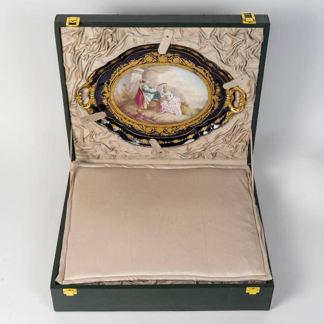 Important sèvres porcelain tea service, 19th century, napoleon iii period. 19th century tea service, napoleon iii period,...