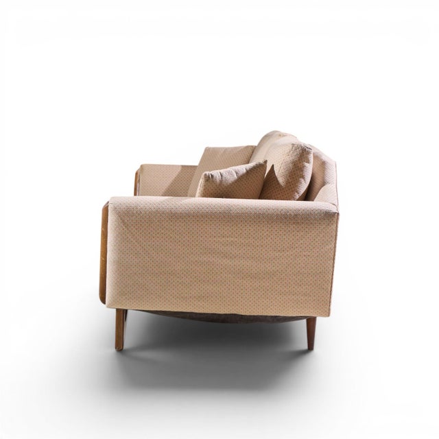 Adrian Pearsall Adrian Pearsall Style Mid Century Walnut Gondola Sofa For Sale - Image 4 of 9