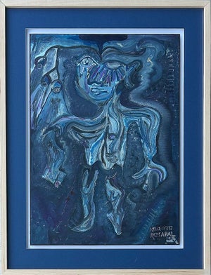 1990s Figurative Abstract Painting by Roberto Rosabal