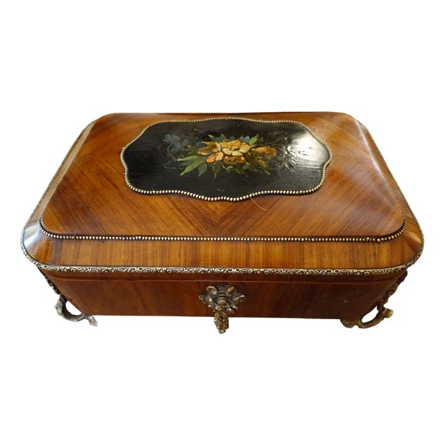 Large 19th Century Jewelry Box For Sale