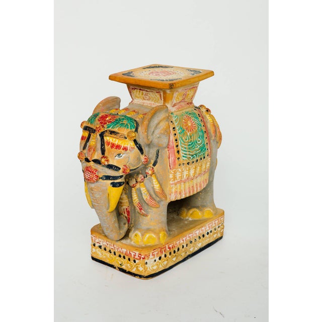 Unglazed Ceramic Elephant Table Chairish