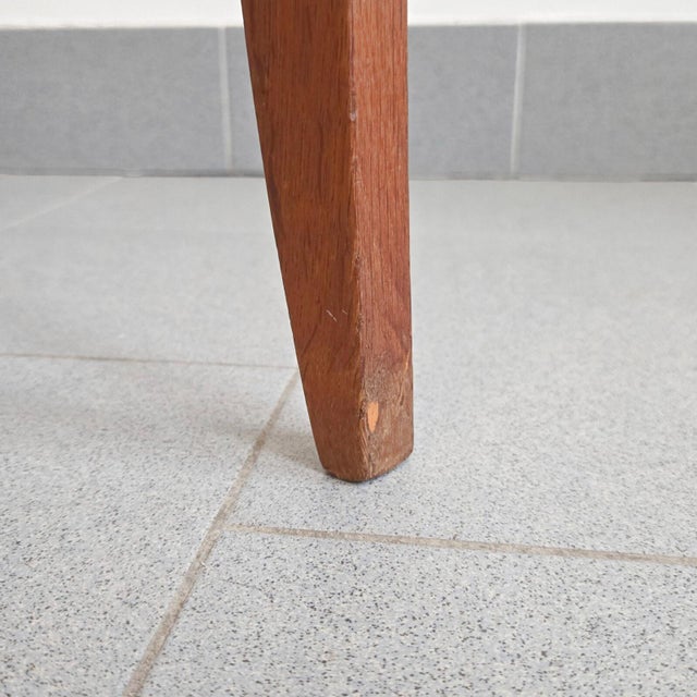 Brown Vintage Coffee Table in Beech, Rattan, Brass and Glass, 1960s For Sale - Image 8 of 15