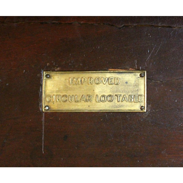 Early 19th Century Circa 1835 William IV English Center Table or Loo Table For Sale - Image 5 of 8