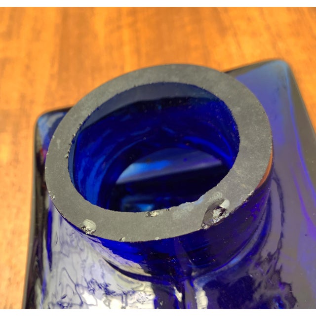 Mid-Century Scandinavian Block Glass Vase, 1960s For Sale - Image 15 of 18