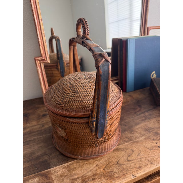 1950s 1950s Traditional Chinese Wedding Basket For Sale - Image 5 of 9