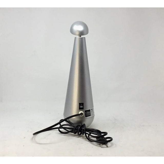 1990s 1990s Postmodern "Birillo" Silver Conical Table Lamp by Forma Lighting For Sale - Image 5 of 9