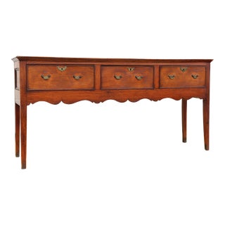 Large 19th Century English Oak Sideboard For Sale