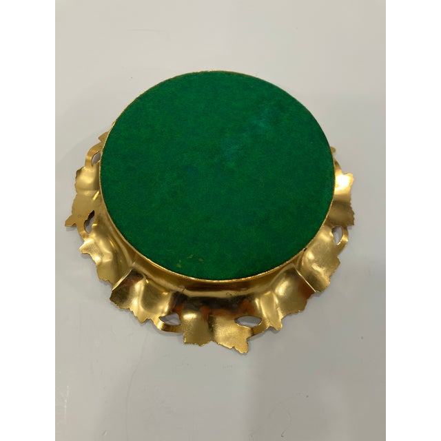 1990s 1990s Gold Plated Wine Coaster For Sale - Image 5 of 5