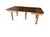 Late 19th Century Early American Solid Oak Banquet Dining Table With Fluted Legs on Casters For Sale - Image 12 of 18