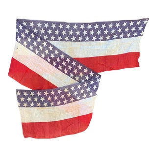 Antique American Bunting Flag Great Condition Rare For Sale