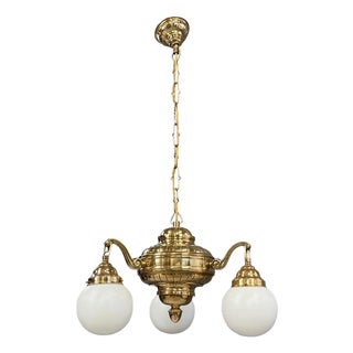19th Century Brass Chandelier, 1900s For Sale