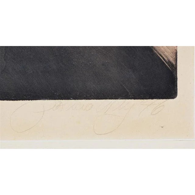 Printmaking Materials 1970s "Embrace" Figurative Lithograph by Patricia Way For Sale - Image 7 of 7