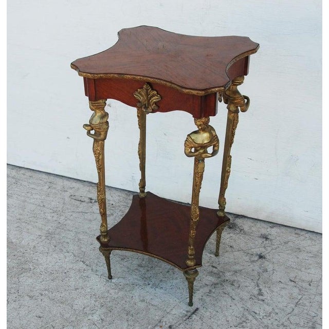 Traditional Late 19th Century Empire Gilt Mounted Bronze Table For Sale - Image 3 of 9