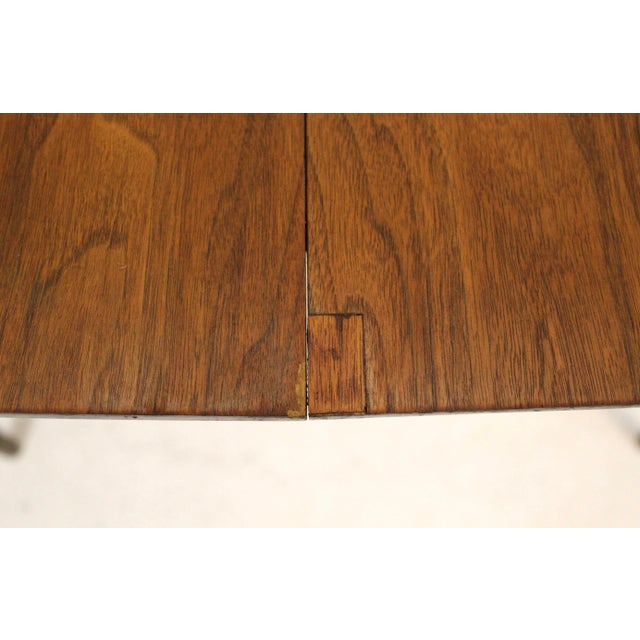 Mid 20th Century Expanding Walnut Dining Table by the Jefferson Wood Working Co. For Sale - Image 14 of 14