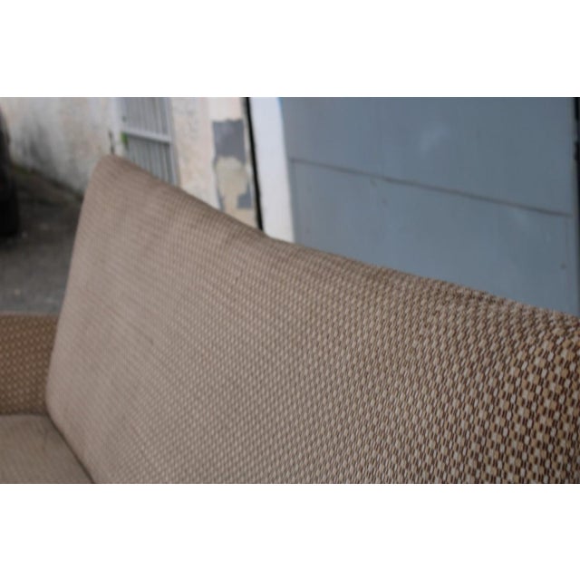 Italian Fabric Sofa with Oblique Cone Feet, 1950s For Sale - Image 11 of 18