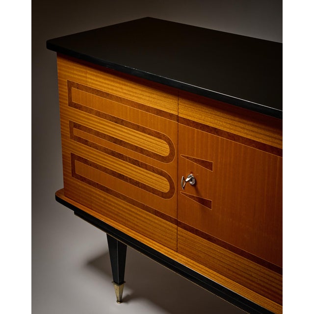 1950s Period Mid-Century Modern Buffet, French, Rosewood, 1950s For Sale - Image 5 of 9