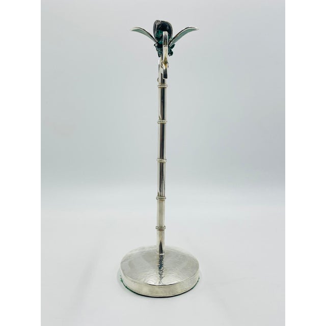 Rare Emilia Castillo Silver-Plated Malachite Jewelry Holder, Mexico, 1980s For Sale - Image 9 of 18