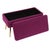 Ziva Plum Velvet Storage Bench For Sale - Image 4 of 7