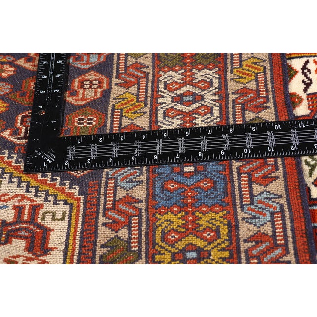 Textile Vintage Persian Shiraz Rug Runner, 03'01 X 28'01 For Sale - Image 7 of 10