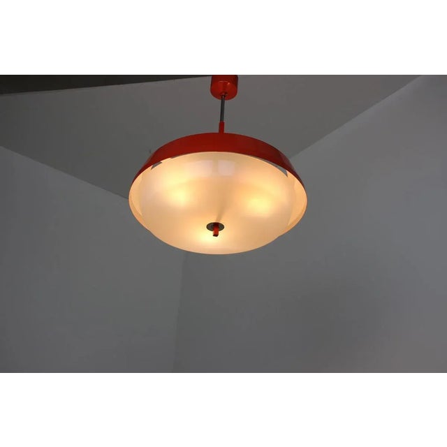 Metal Mid-Century Pendant Lamp from Drupol, 1960s For Sale - Image 7 of 8