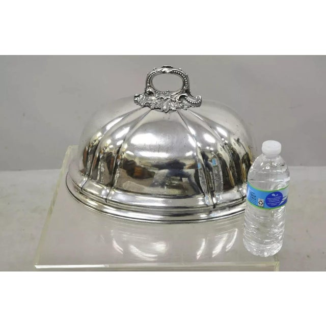 Early 20th Century James Dixon & Sons Sheffield England Silverplate Meat Dish Serving Dome Lid For Sale - Image 12 of 12
