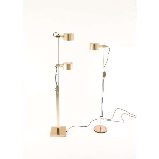 Copper Vintage Copper-Plated Floor Lamps by Ronald Homes for Conelight Limited, 1960s, Set of 2 For Sale - Image 8 of 12