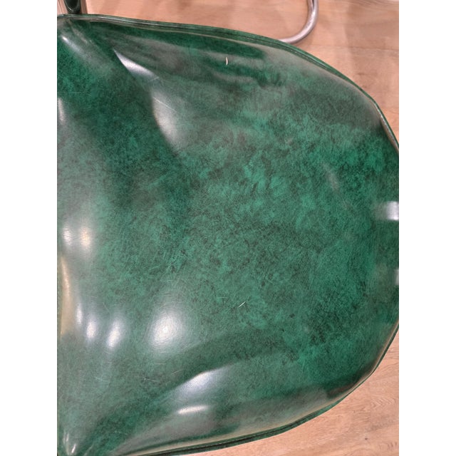 Mid 20th Century Art Deco Accent Chairs - Pair - Chrome and Green - Attributed to Kem Weber for Lloyd’s Manufacturing For Sale - Image 18 of 18