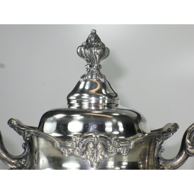 Antique c. 1906 Reed & Barton Silverplate Tea or Coffee Set - 3-Piece For Sale - Image 6 of 18