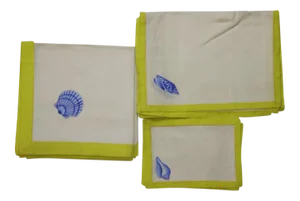 Vintage Seashell Table Linen - Set of 4