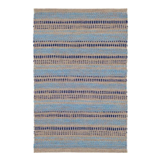 Dash & Albert by Annie Selke Sooner Than Later Blue Indoor/Outdoor Rug, 2' x 3' For Sale